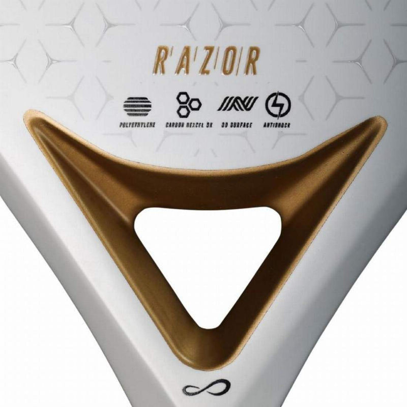 Pala Endless Razor Blanco Oro Pádel Élite