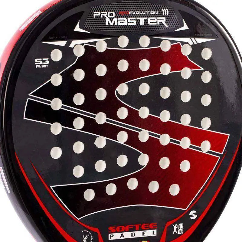 Pala Softee Pro Master Evolution Rojo Pádel Elite