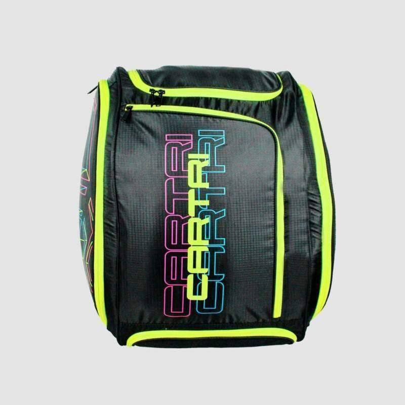 Paletero Cartri Raa Negro Amarillo Fluor Pádel Elite