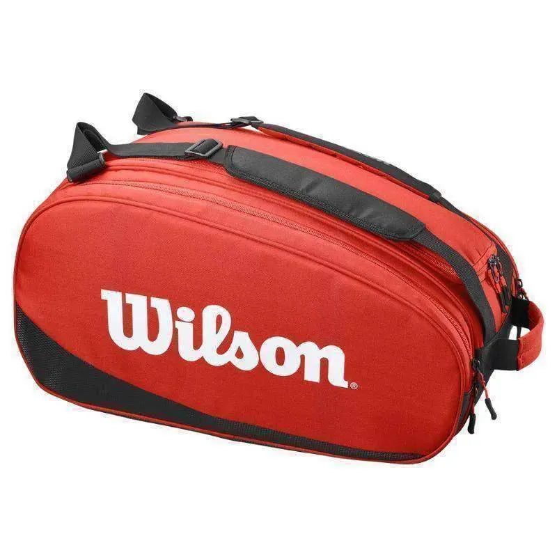 Paletero Wilson Tour Rojo Negro Pádel Elite