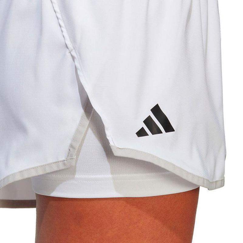 Short Adidas Club Blanco Negro Mujer Pádel Élite