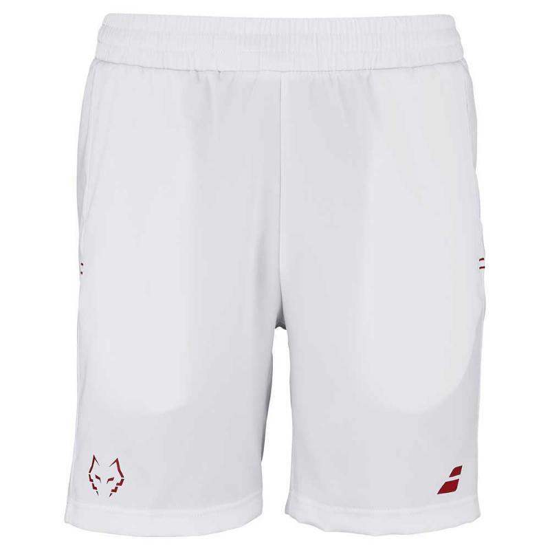 Short Babolat Juan Lebron Blanco Rojo Pádel Élite