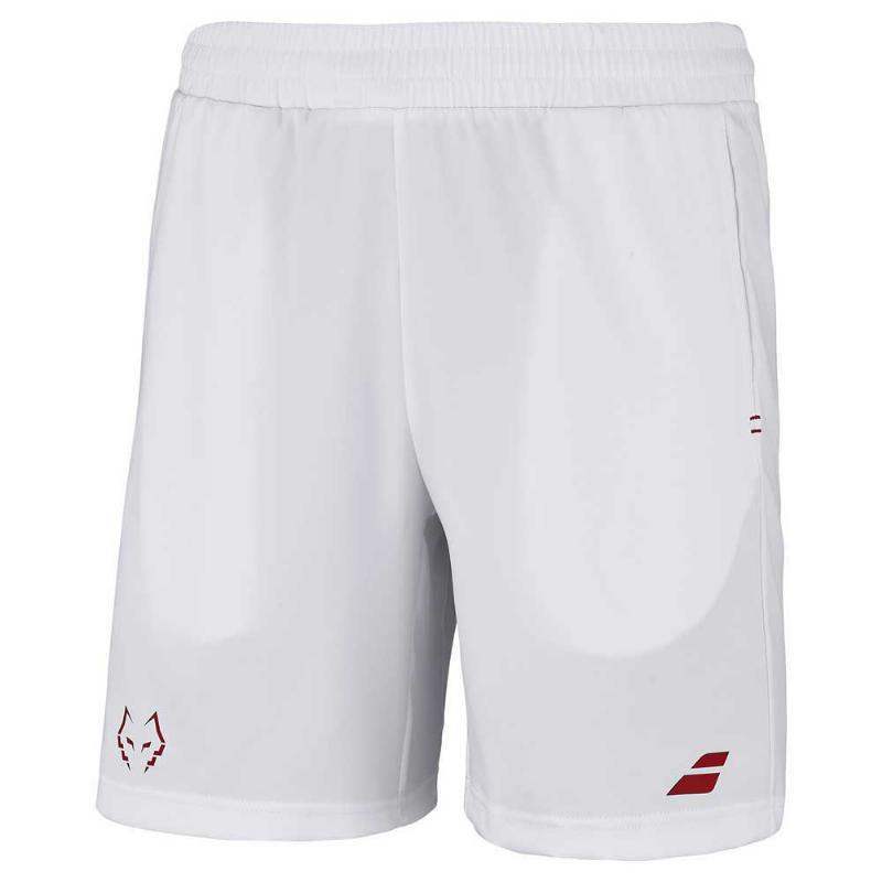 Short Babolat Juan Lebron Blanco Rojo Pádel Élite