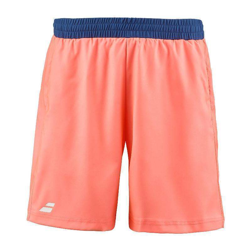 Short Babolat Play Naranja Azul Oscuro Pádel Élite