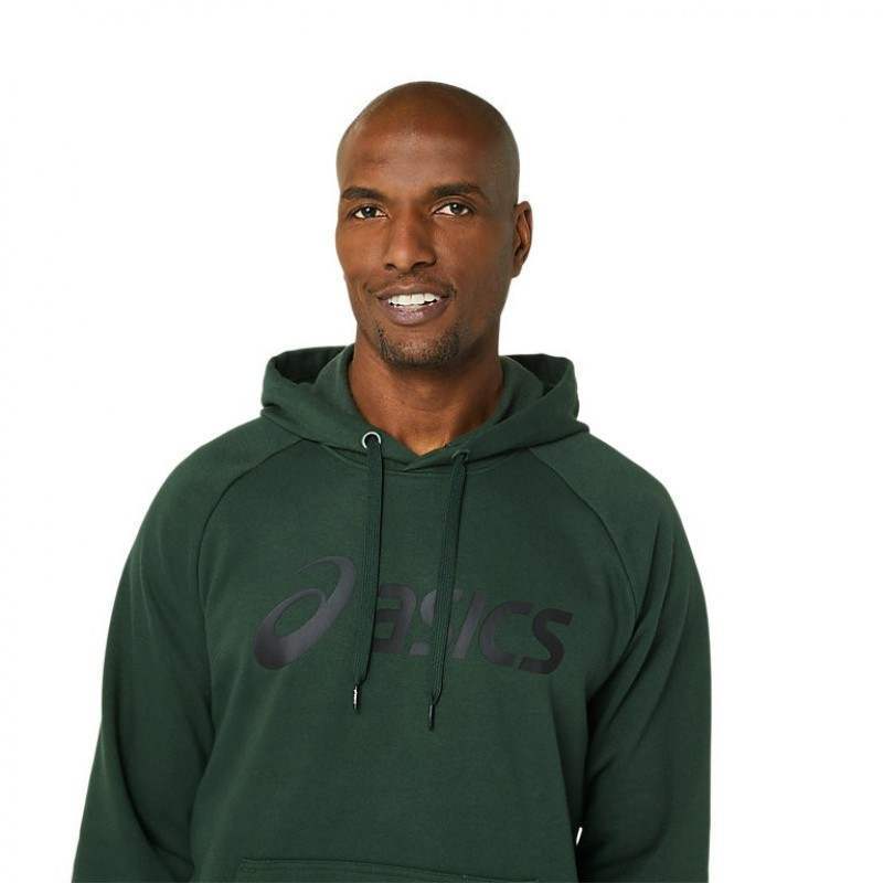 Sudadera Asics Big Verde Bosque Negro Pádel Élite