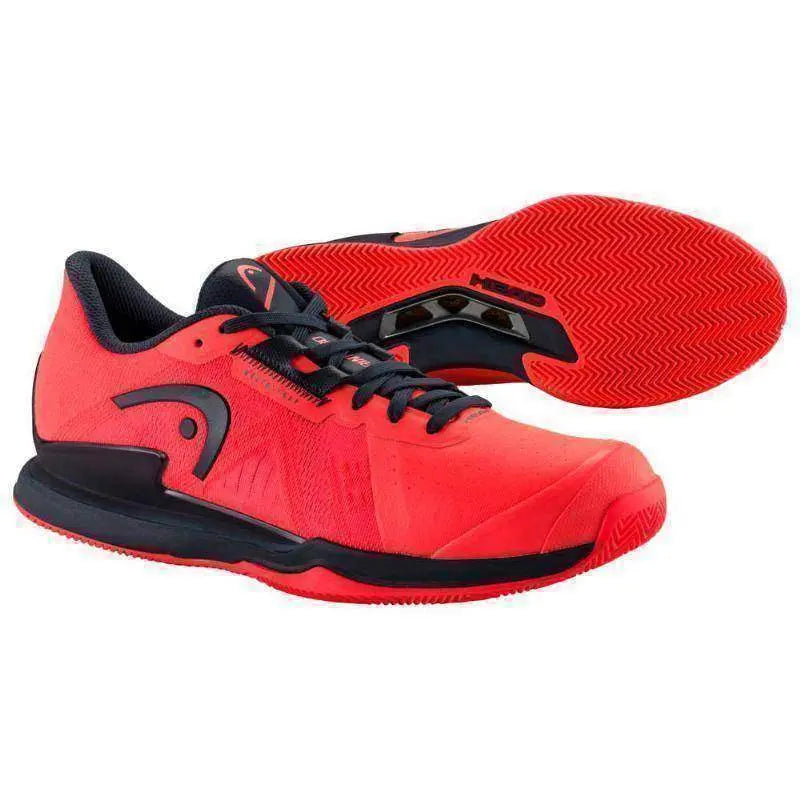 Zapatillas Head Sprint Pro 3.5 Clay Coral Marino Pádel Elite