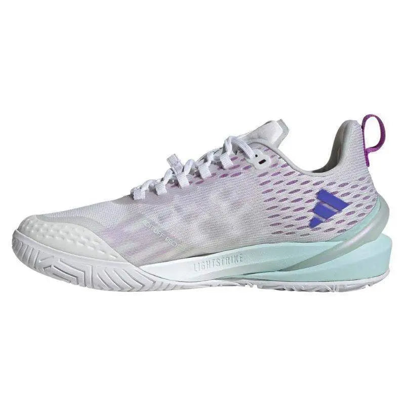 Zapatillas Adidas Adizero Cybersonic Blanco Azul Aqua Mujer Pádel Elite