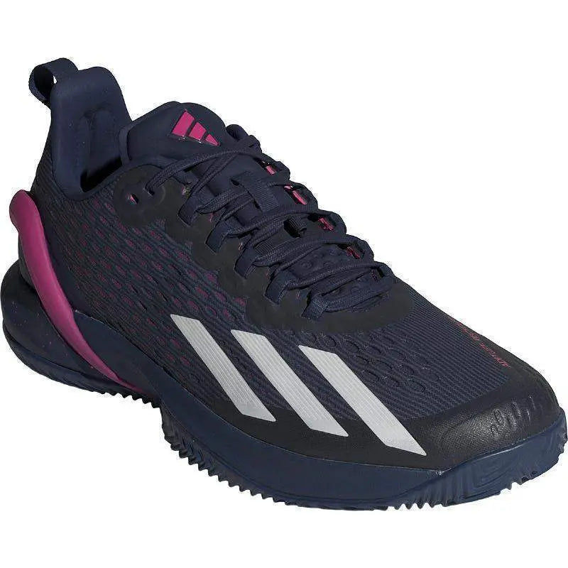 Zapatillas Adidas Adizero Cybersonic Clay Azul Oscuro Rosa Pádel Elite