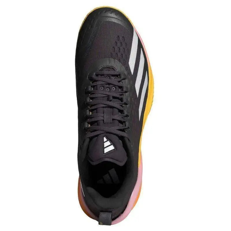 Zapatillas Adidas Adizero Cybersonic Negro Plata Naranja Pádel Elite