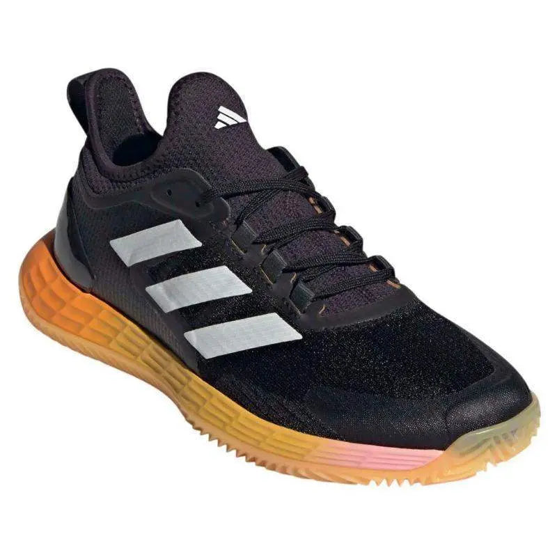 Zapatillas Adidas Adizero Ubersonic 4.1 Clay Negro Plata Naranja Mujer Pádel Elite