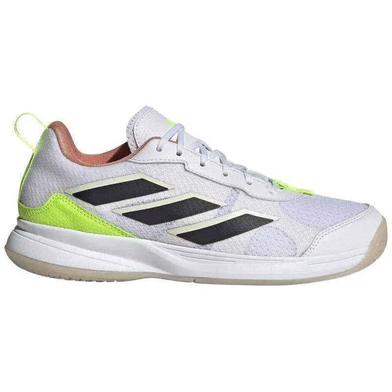 Zapatillas Adidas AvaFlash Blanco Limon Neon Mujer Pádel Elite