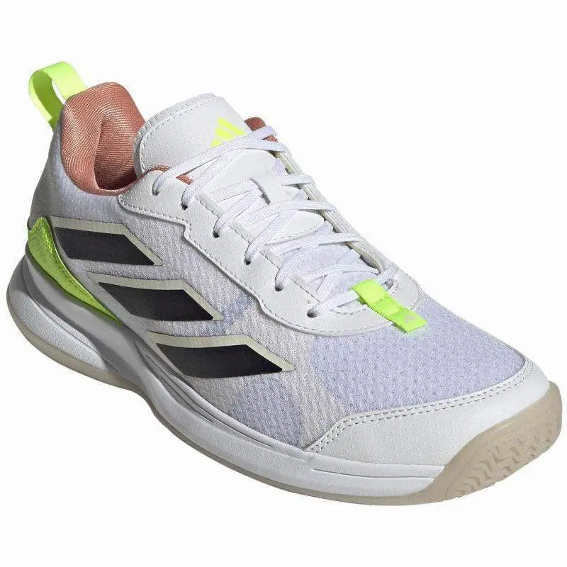 Zapatillas Adidas AvaFlash Blanco Limon Neon Mujer Pádel Elite