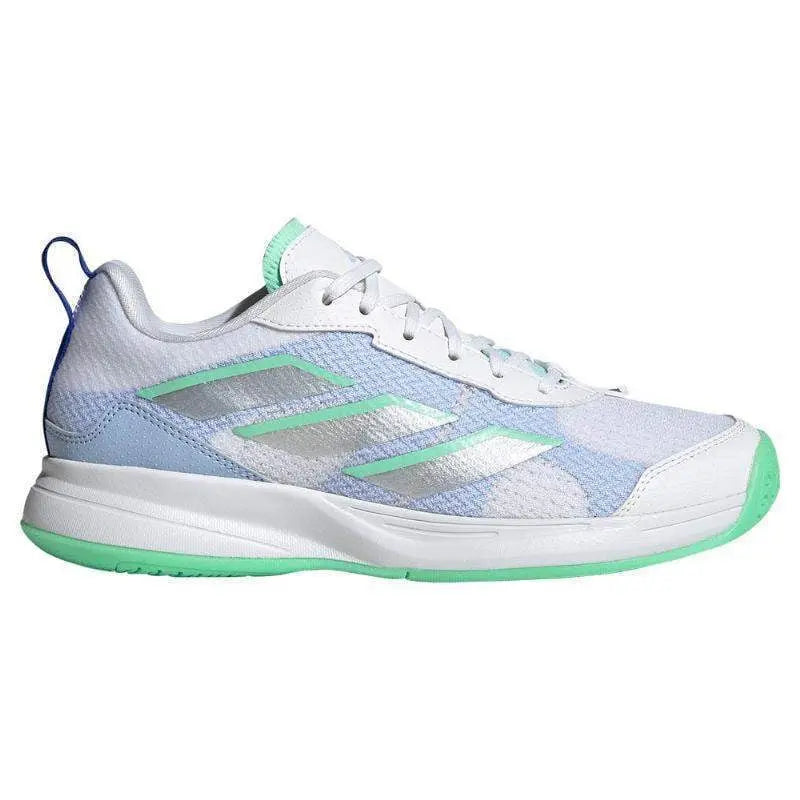 Zapatillas Adidas AvaFlash Blanco Plata Menta Mujer Pádel Elite