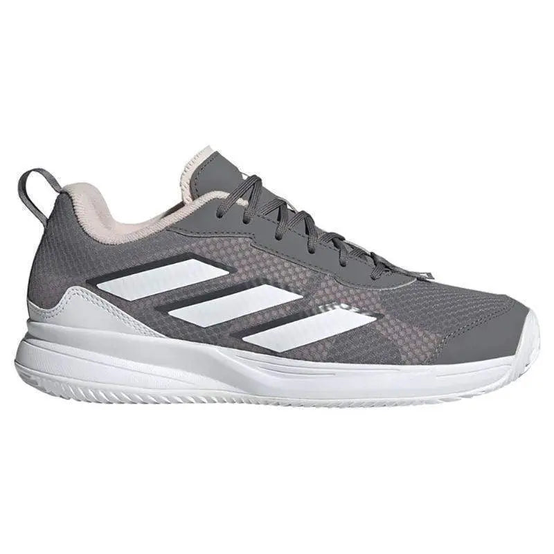 Zapatillas Adidas AvaFlash Clay Gris Blanco Rosa Mujer Pádel Elite