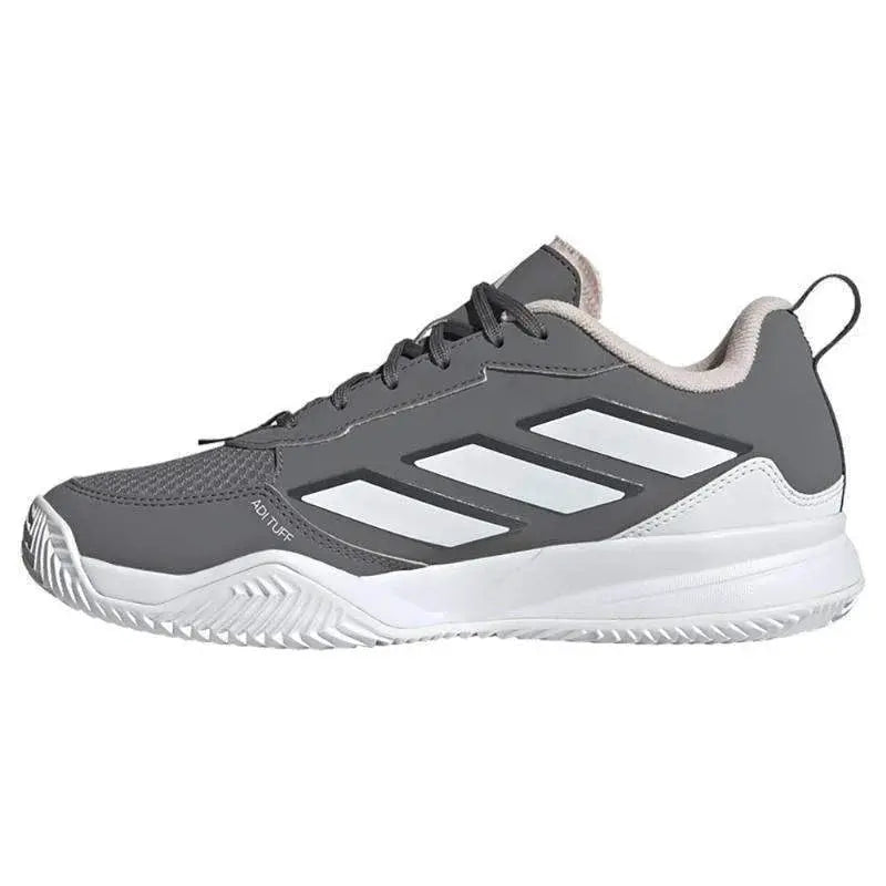 Zapatillas Adidas AvaFlash Clay Gris Blanco Rosa Mujer Pádel Elite