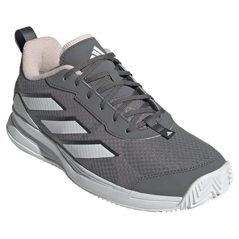 Zapatillas Adidas AvaFlash Clay Gris Blanco Rosa Mujer Pádel Elite