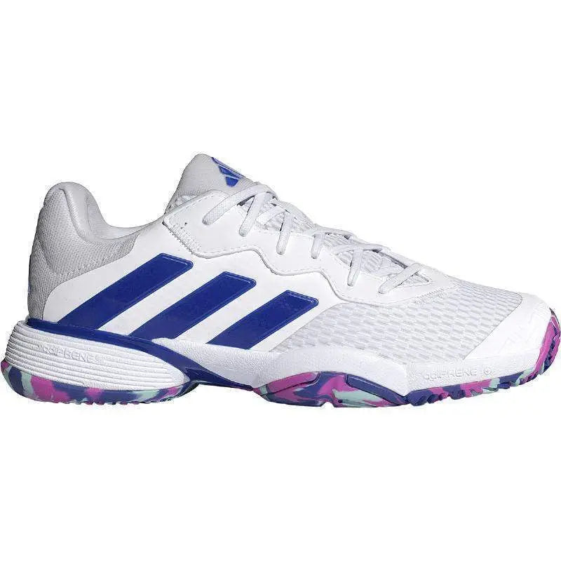 Zapatillas Adidas Barricade Blanco Azul Junior Pádel Elite