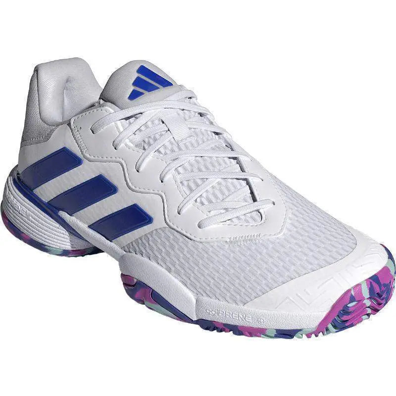 Zapatillas Adidas Barricade Blanco Azul Junior Pádel Elite