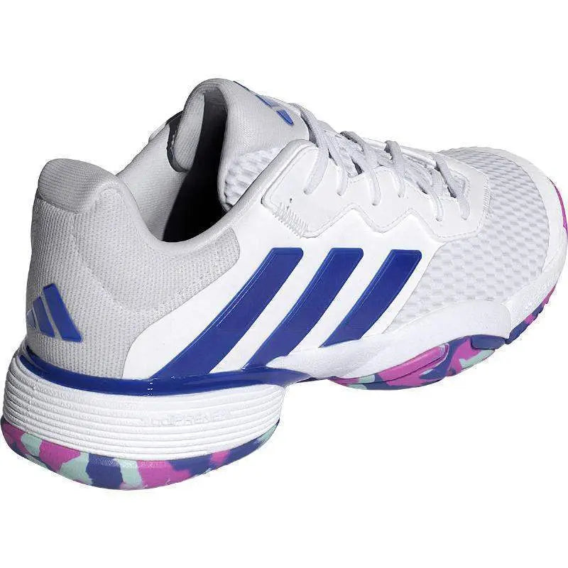 Zapatillas Adidas Barricade Blanco Azul Junior Pádel Elite