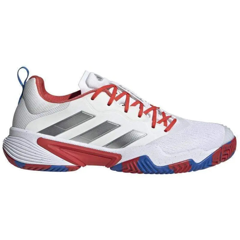 Zapatillas Adidas Barricade Blanco Azul Rojo Pádel Elite