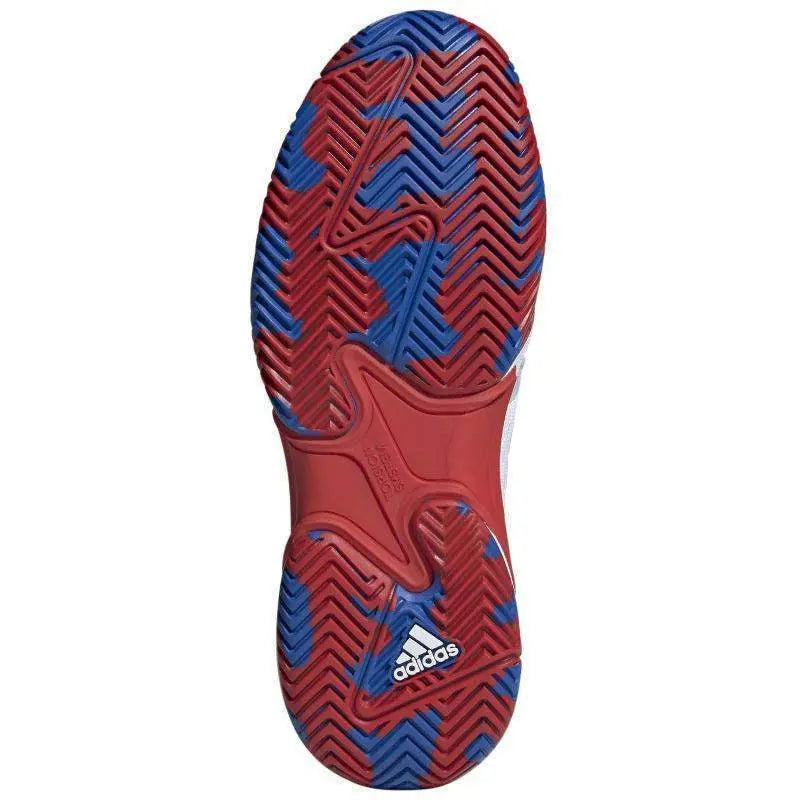 Zapatillas Adidas Barricade Blanco Azul Rojo Pádel Elite