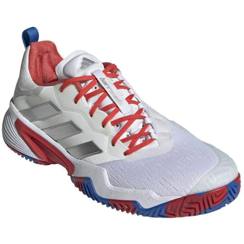 Zapatillas Adidas Barricade Blanco Azul Rojo Pádel Elite