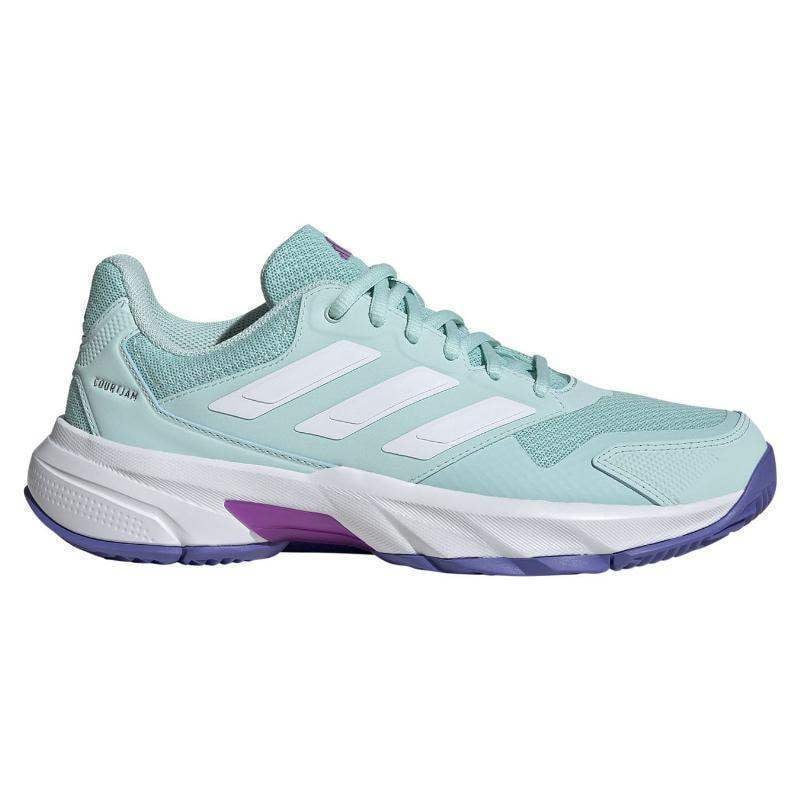 Zapatillas Adidas CourtJam Control 3 Aqua Blanco Mujer | Adidas Pádel Elite