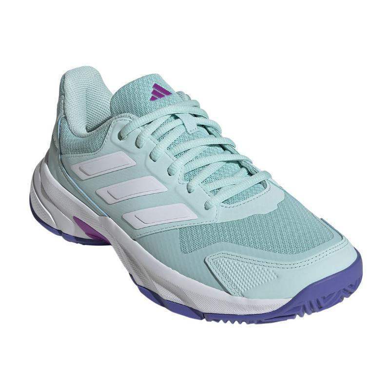 Zapatillas Adidas CourtJam Control 3 Aqua Blanco Mujer | Adidas Pádel Elite