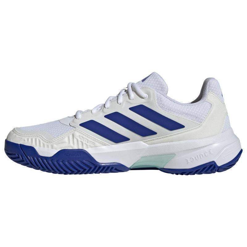 Zapatillas Adidas CourtJam Control 3 Blanco Azul Aqua Pádel Elite