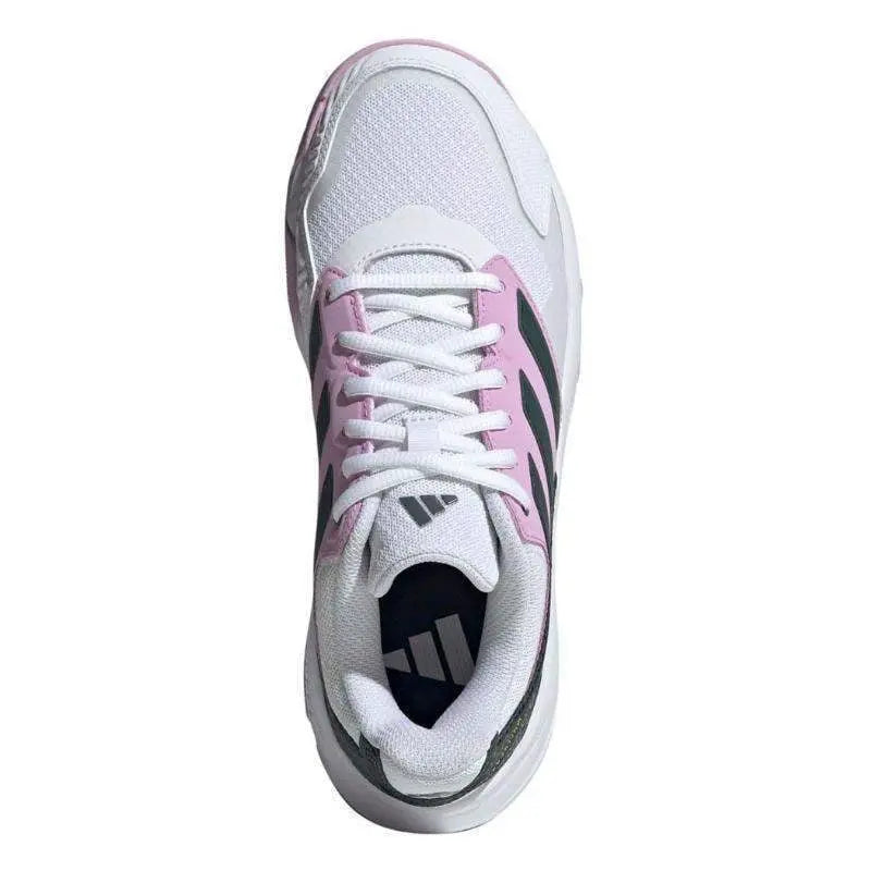 Zapatillas Adidas CourtJam Control 3 Blanco Negro Lila Mujer Pádel Elite