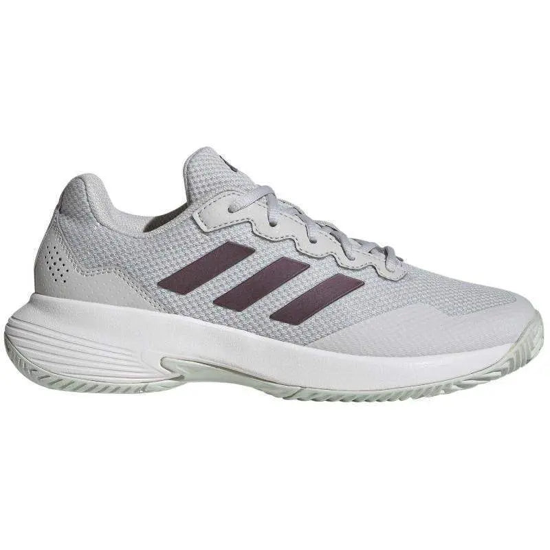 Zapatillas Adidas GameCourt 2.0 Gris Purpura Blanco Mujer Pádel Elite