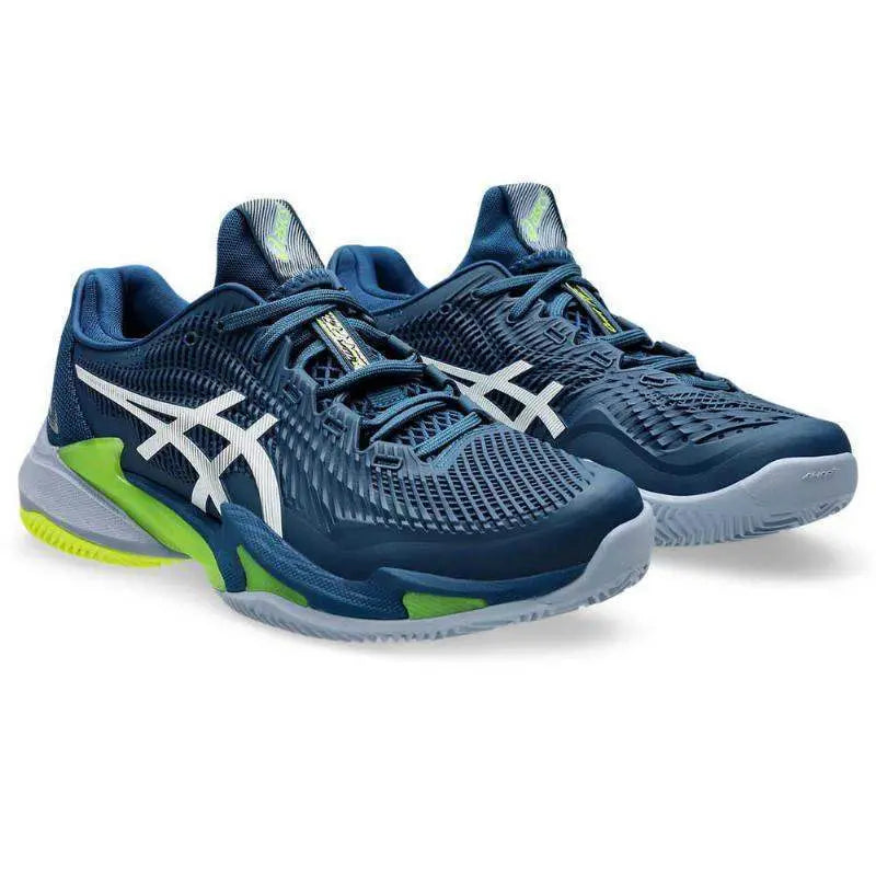 Zapatillas Asics Court FF 3 Clay Azul Mako Blanco Pádel Elite