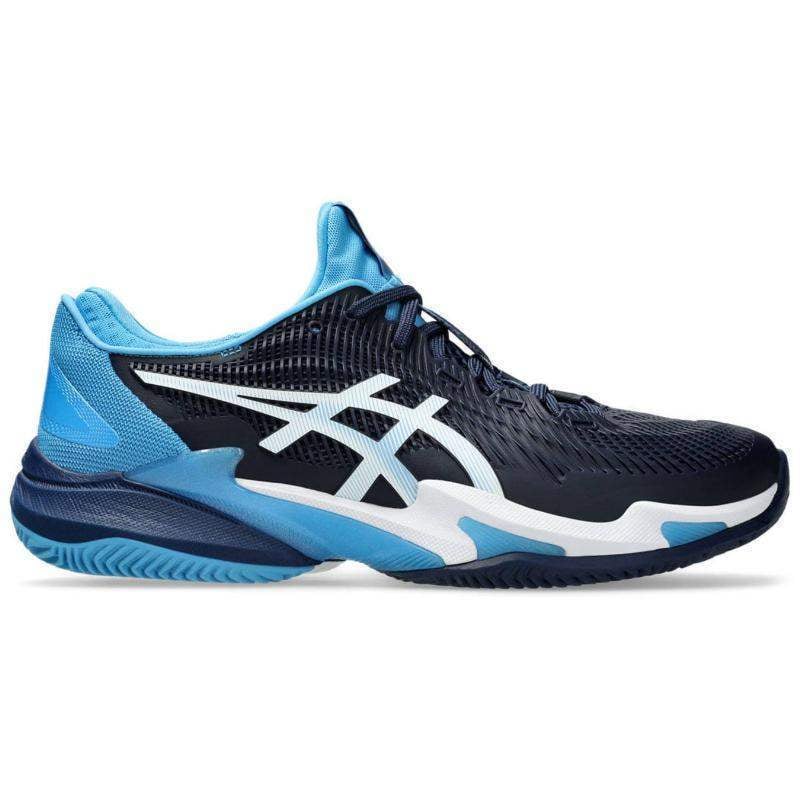 Zapatillas Asics Court FF 3 Clay Novak Azul Blanco Pádel Élite