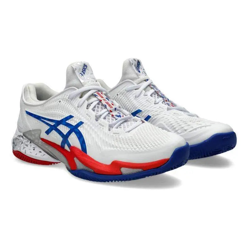 Zapatillas Asics Court FF 3 Clay Novak Blanco Azul Asics Pádel Elite