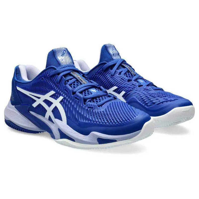 Zapatillas Asics Court FF 3 Novak Azul Asics Blanco Pádel Elite