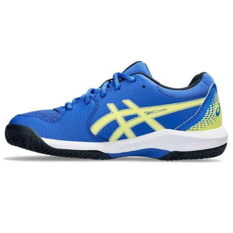 Zapatillas Asics Gel Dedicate 8 Padel Azul Amarillo Claro Junior Pádel Elite