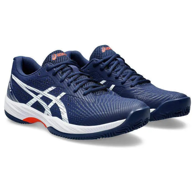 Zapatillas Asics Gel Game 9 Clay Azul Marino Blanco Pádel Elite