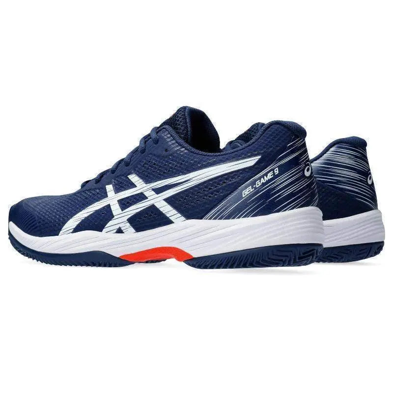 Zapatillas Asics Gel Game 9 Clay Azul Marino Blanco Pádel Elite