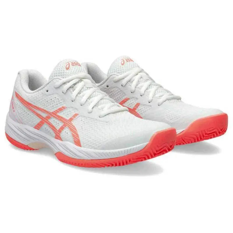 Zapatillas Asics Gel Game 9 Clay Blanco Coral Mujer Pádel Elite