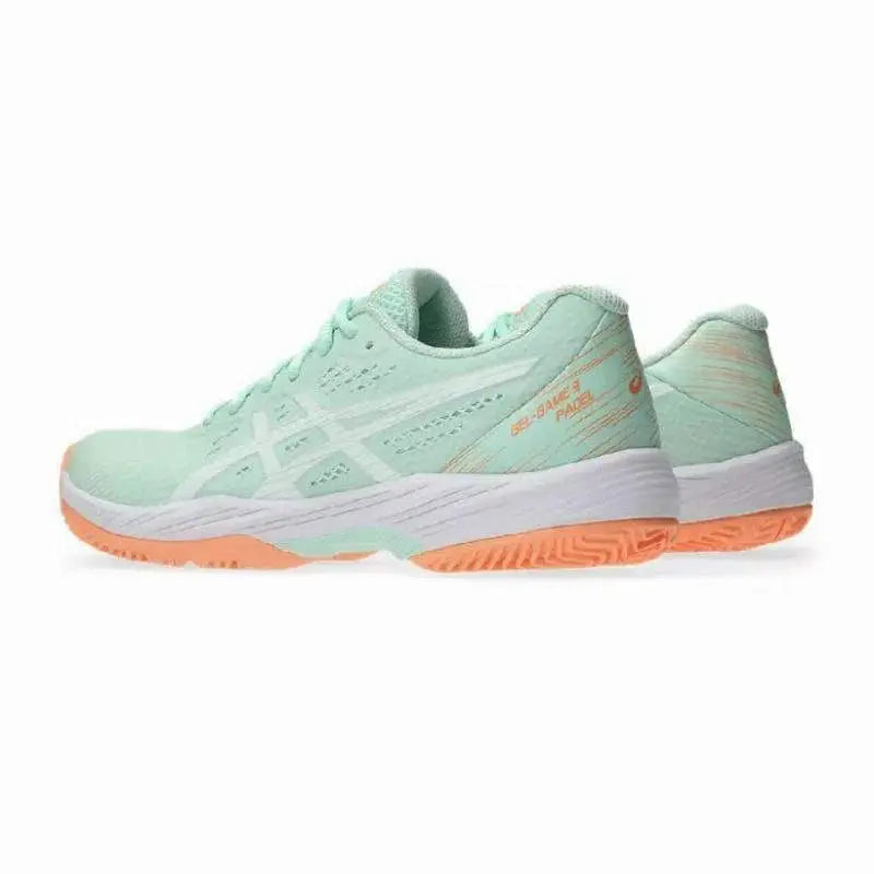 Zapatillas Asics Gel Game 9 Padel Menta Blanco Mujer Pádel Elite