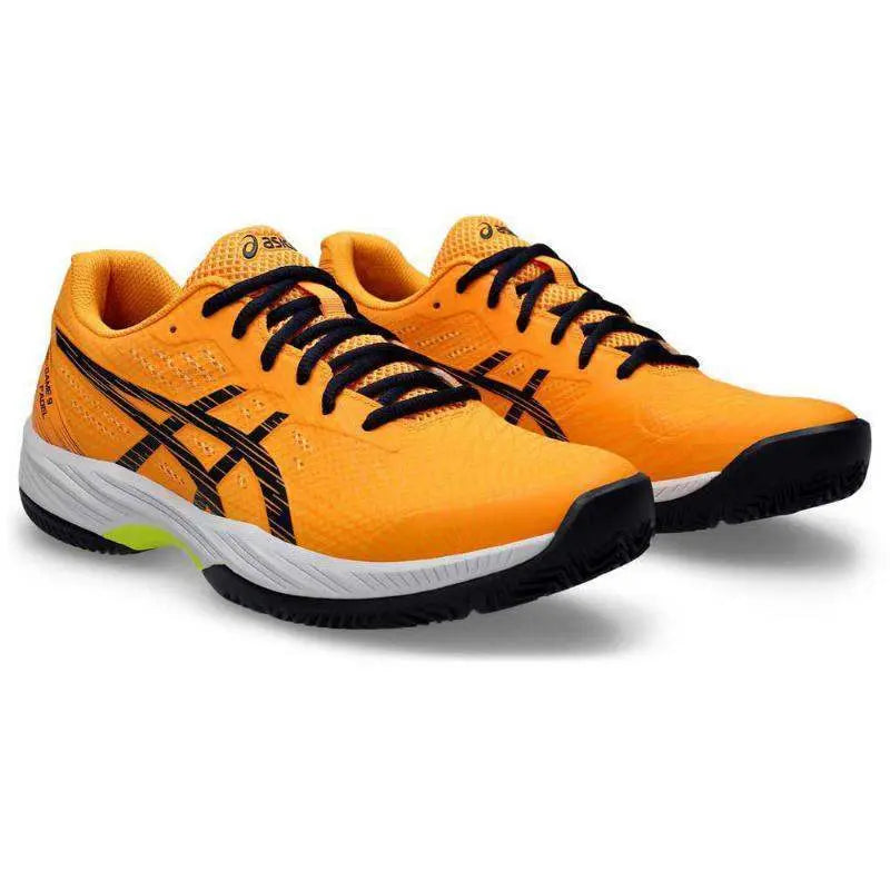 Zapatillas Asics Gel Game 9 Padel Naranja Azul Medianoche Pádel Elite