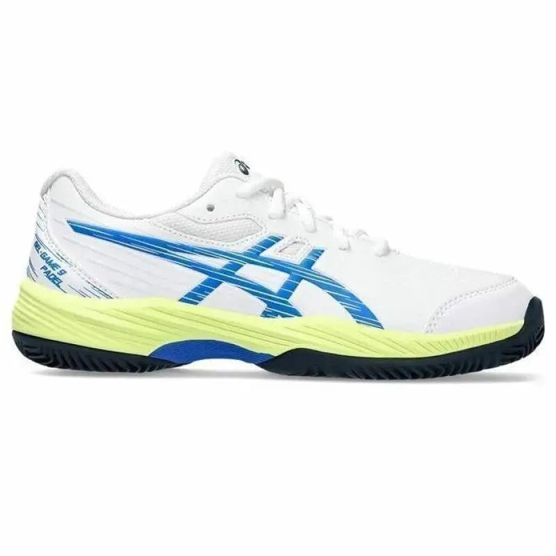 Zapatillas Asics Gel Game Padel 9 Blanco Azul Junior Pádel Elite