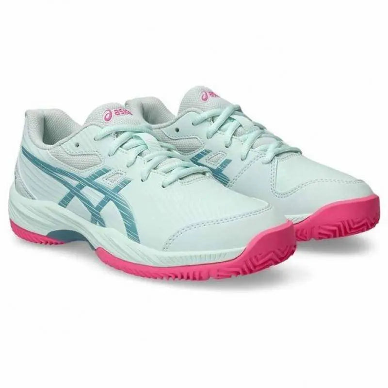 Zapatillas Asics Gel Game Padel 9 Menta Gris Azul Junior Pádel Elite