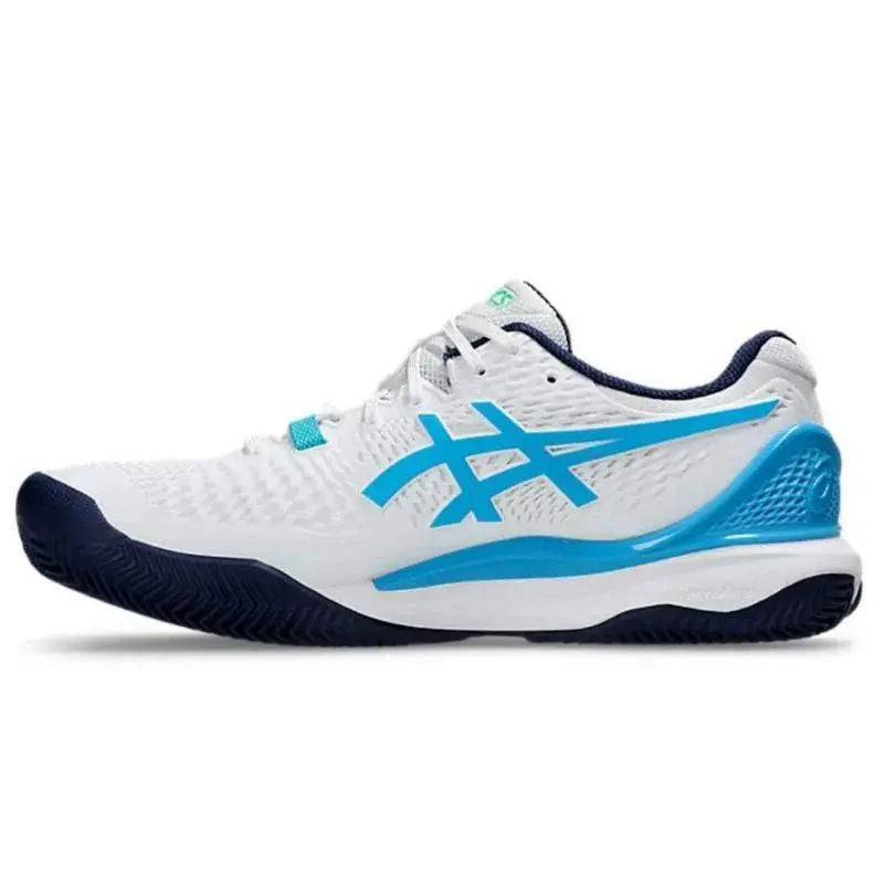 Zapatillas Asics Gel Resolution 9 Clay Blanco Aqua Pádel Elite