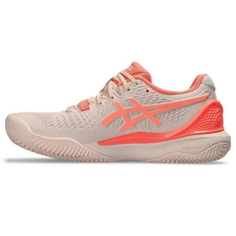 Zapatillas Asics Gel Resolution 9 Clay Rosa Coral Mujer Pádel Elite