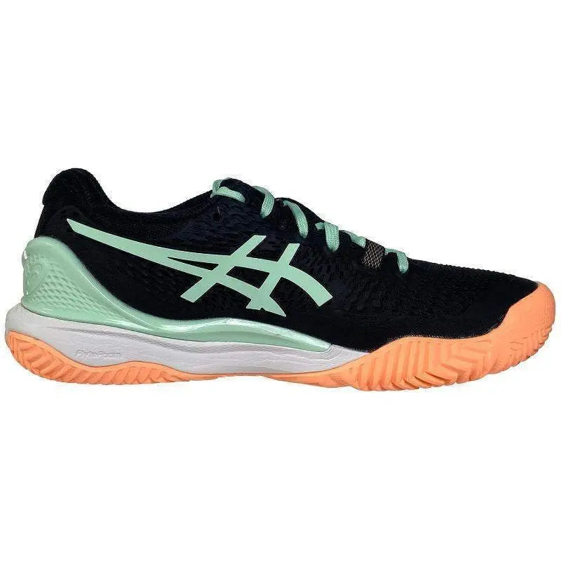 Zapatillas Asics Gel Resolution 9 Padel Negro Menta Mujer Pádel Elite