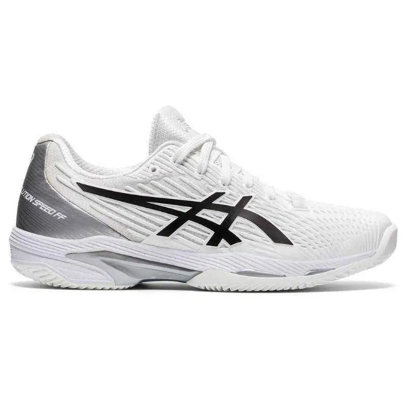 Zapatillas Asics Solution Speed FF 2 Blanco Negro Mujer Pádel Elite