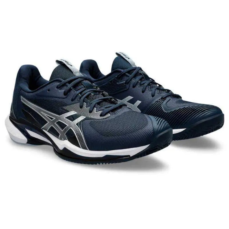 Zapatillas Asics Solution Speed FF 3 Clay Azul Frances Plata Pádel Elite