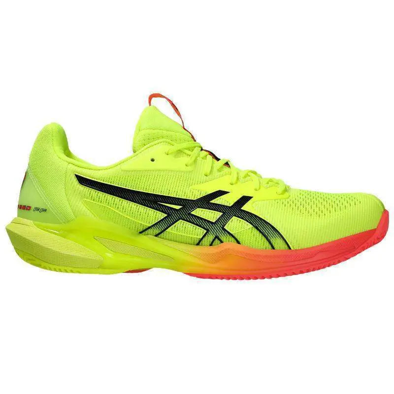 Zapatillas Asics Solution Speed FF 3 Clay Paris Amarillo Negro Pádel Elite