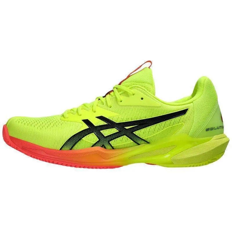 Zapatillas Asics Solution Speed FF 3 Clay Paris Amarillo Negro Pádel Elite